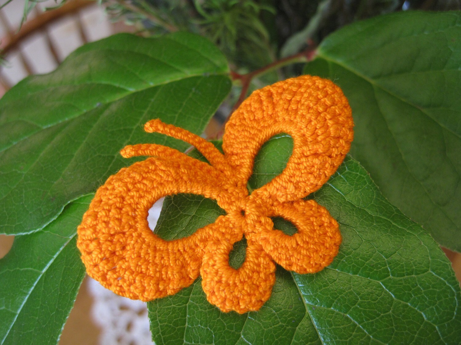 Crochet Butterfly Applique