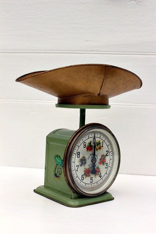 Vintage Scale Kitchen John Chatillon & Sons Green 10lbs.