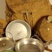 Boy scout Backpack, Cookware, Canteen Canvas 1960s