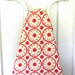Ironing Board Cover - Red and Cream floral fabric