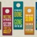Funny Office Door Hangers