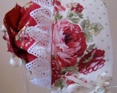 Rose Baby Hat and Bib Set