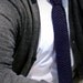Knit Skinny Tie - Groomsmen Wedding Tie - Paperback Writers' in Dark Navy - 100% cotton - Lit Knits