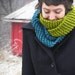 Infinity Scarf Knit Cowl - Colorblock Mobius Cowl - Choose Your Colors - Lovegood Circle Scarf - Lit Knits