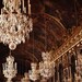 Paris Photo. Fine Art Photography. Hall of Mirrors. Versailles. Marie Antoinette. Rococo. Crystal Chandeliers. Gold. Home Decor. Size A4