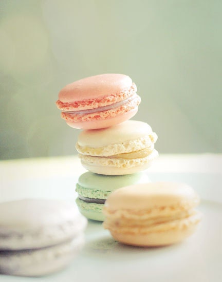 Sweet Macarons. Fine Art Photography. Art Print. Home Décor. Nursery Art. Pink. Lemon. Pastel Colours. Size A4