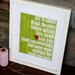 Life is Short Motivational Inspirational Digital Art Print Teal Blue Chevron Red Heart
