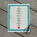 Back to School Teacher Gift - Teaching is Love original print turquoise grid notepaper backgroundValentines Day