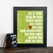 Life is Short original digital print with green & white leaves background - 8x10 Gifts Under 25