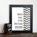 Being Awesome - Funny Humor Cheeky Snarky Modern Chevron Print -Gray Grey Charcoal Orange - 8x10
