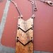 Chevron Necklace made with Love and Reclaimed Acacia Wood