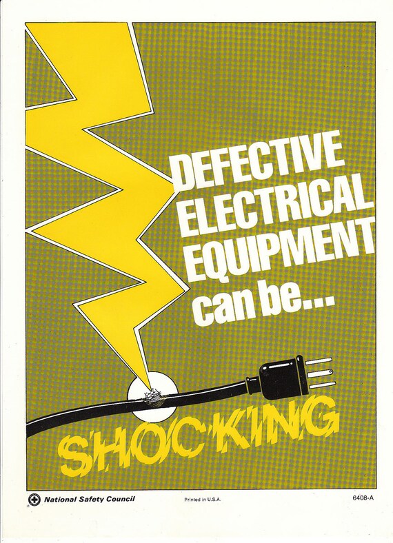 Collectable Vintage National Safety Poster by on Etsy