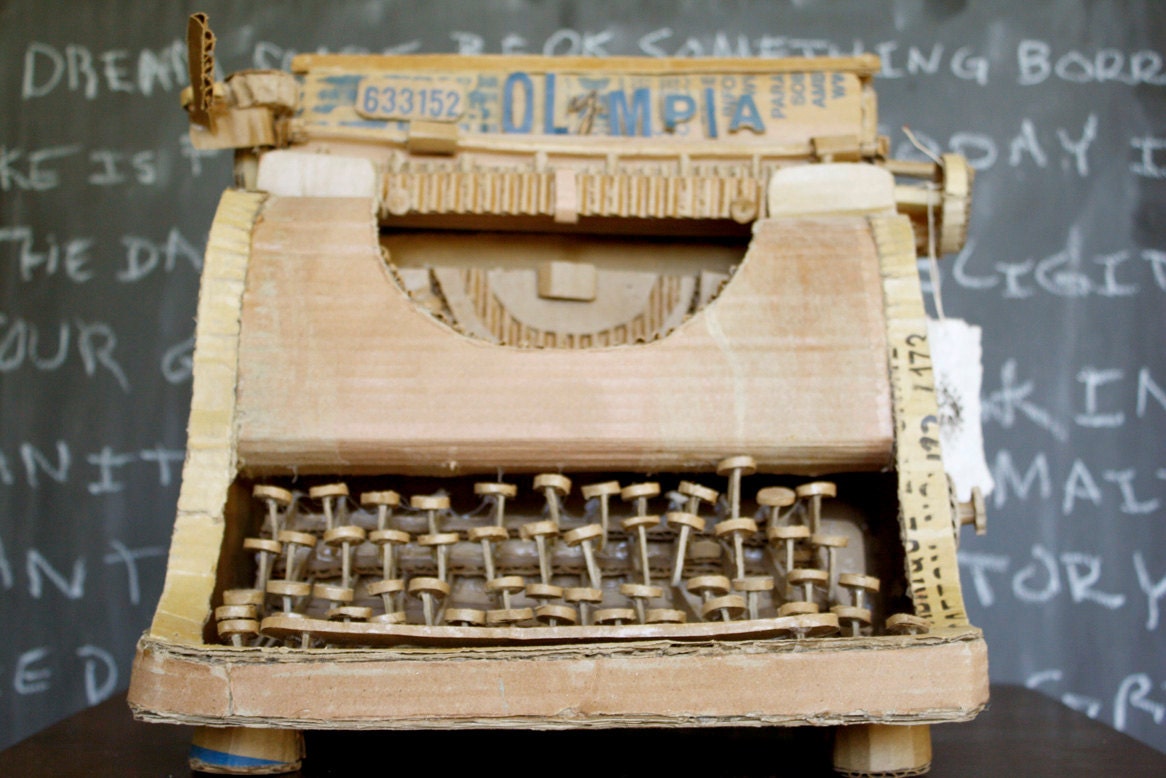 Cardboard Typewriter