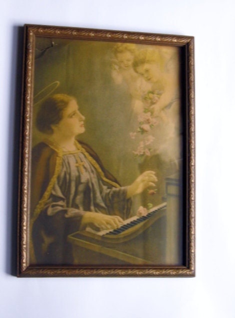 Vintage Religious Art Victorian Print St. by yellowcabvintage