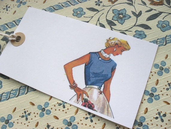 Vintage Style Jumbo Gift Tag
