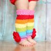 Rainbow Stripe Leg Warmers, Girls, Toddler, Baby