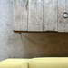 modern industrial wood coffee table, from reclaimed old growth wood and steel hairpin legs XL