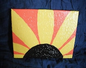 Sunflower Burst 8x10 acrylic painting on canvas