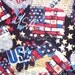 USA Bikers Motorcycle Harley Hog Cotton Fabric OOP