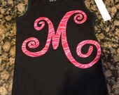 ADULT Monogrammed Applique tank, shirt