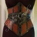 Fantasy woven leather under-bust corset