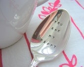 Hand Stamped Silverware Spoon