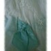 Vintage Edwardian cotton Boho slip Tiffany Blue Grosgrain ribbon antique white Lingerie Time to get your Downton Abbey style
