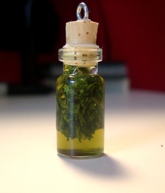 Gillyweed Charm - Wizard Potions Ingredient and Ball Chain
