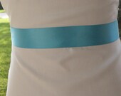 Wedding belt / bridal sash / plain sash / simple blue bridal sash