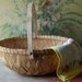 Vintage Handmade Shabby Chic Country Garden Basket