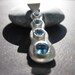 white gold topaz pendant