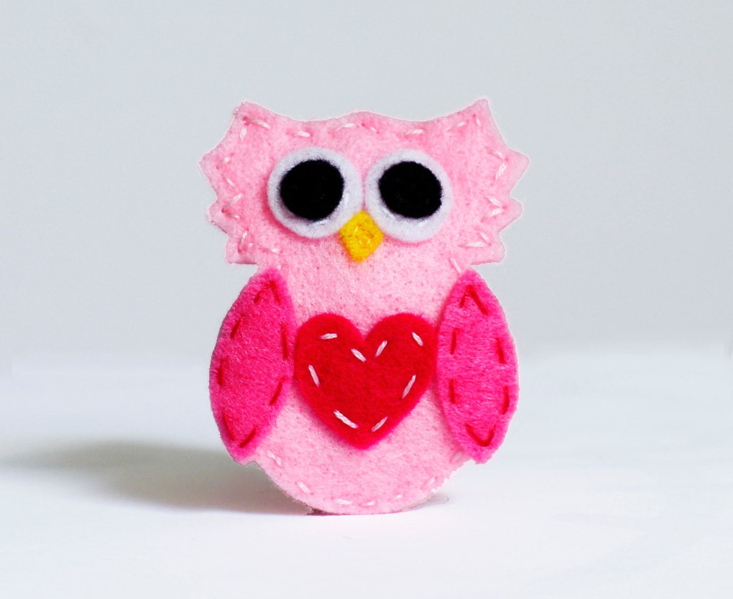 Sweet Owl Felt Hair Clip