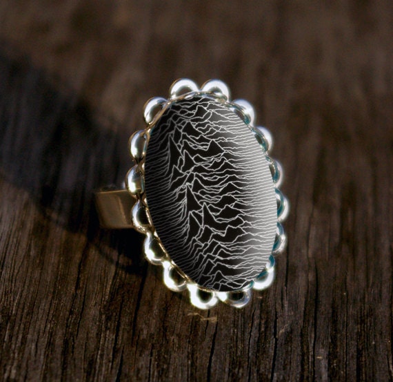 Joy Division silver plated ring
