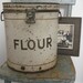 SALE vintage flour can