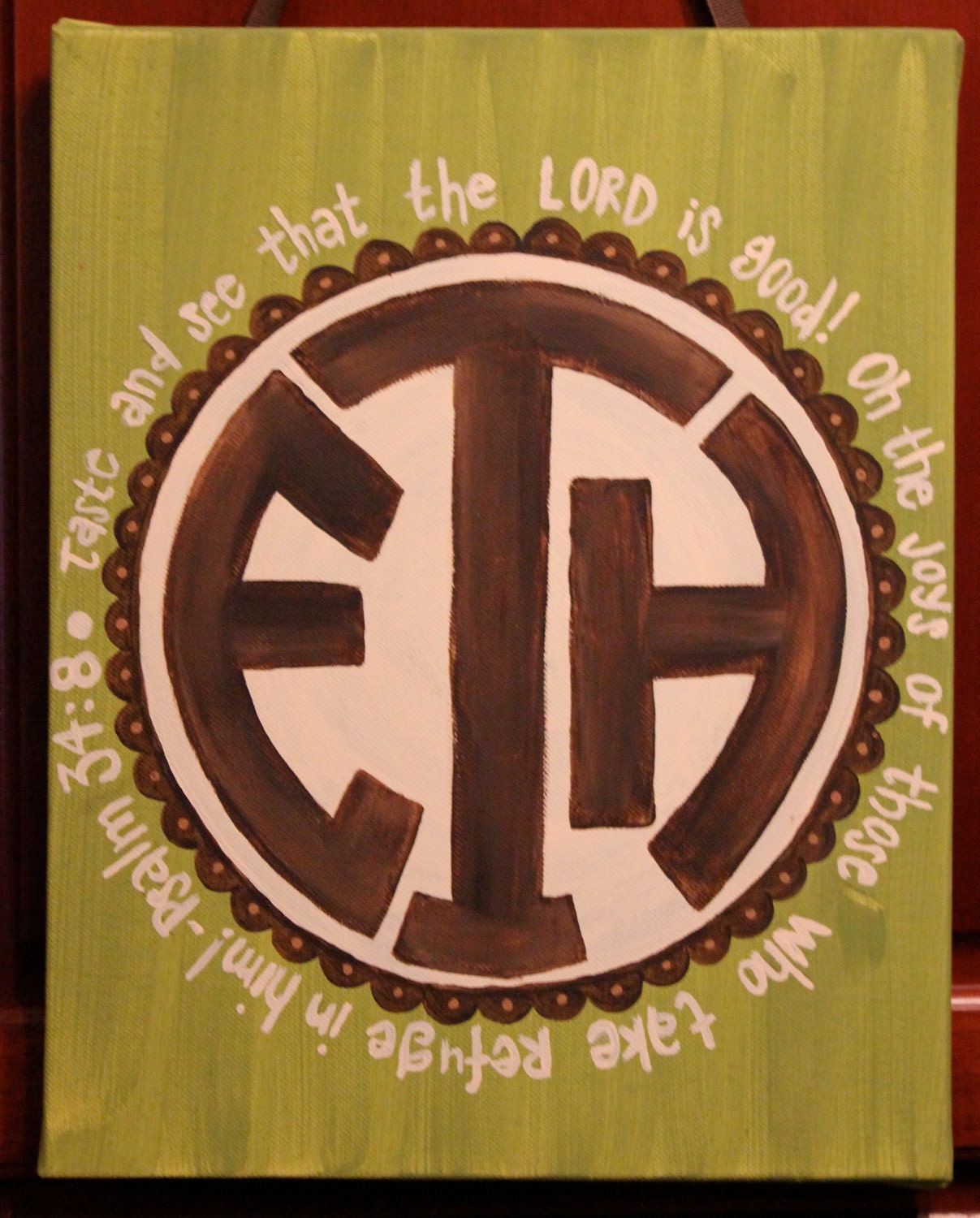 16x20-inch Customized Monogram Painting - GREAT Baby Gift