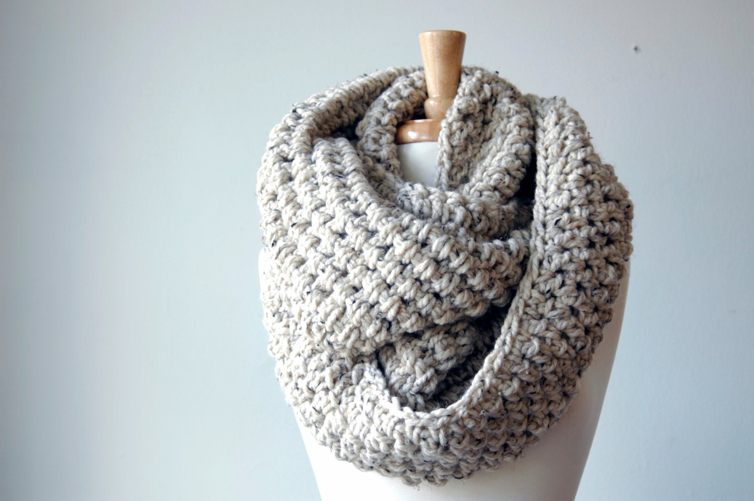 Neck Warmer, Scarf, Infinity Scarf, Circular, Scarf, Cowl (The Abington Warmer in oatmeal)