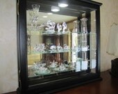 Lighted Wall Curio Cabinet