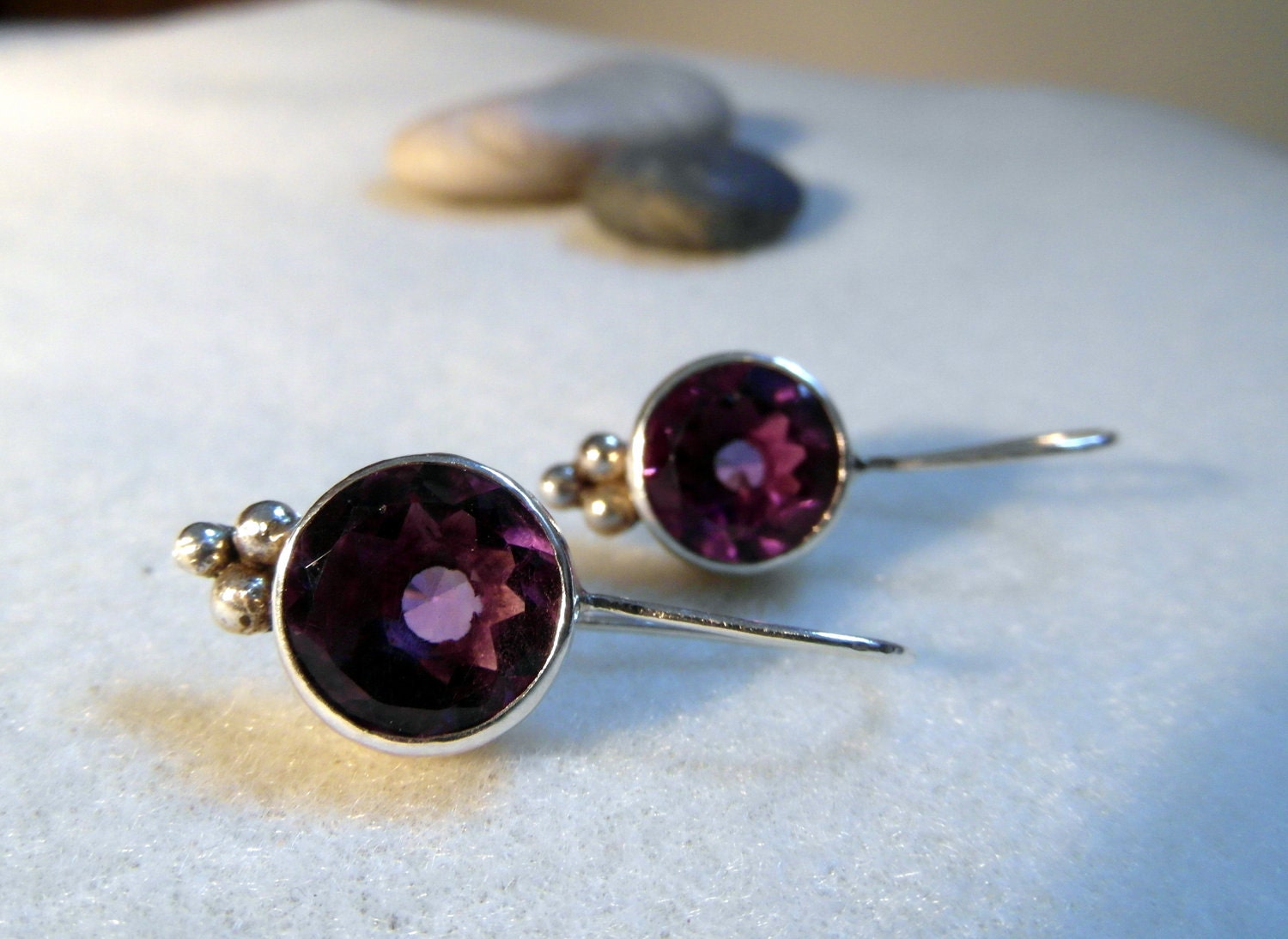 Amethyst earrings