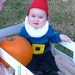 Red Hat with Attached Beard Black Belt with Buckle INFANT COSTUME photo props