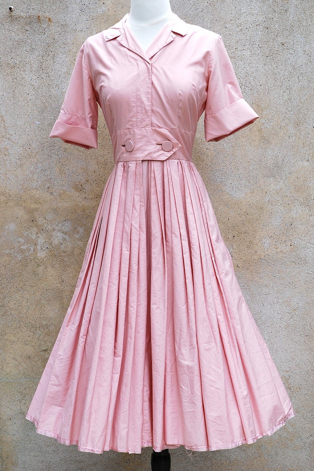 Vintage Retro 50s June Cleaver Style Pink Day By Circa1955vintage