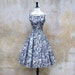 Reserved for Cheryl Vintage 1950s dress and jacket black and white 50's sleeveless dress