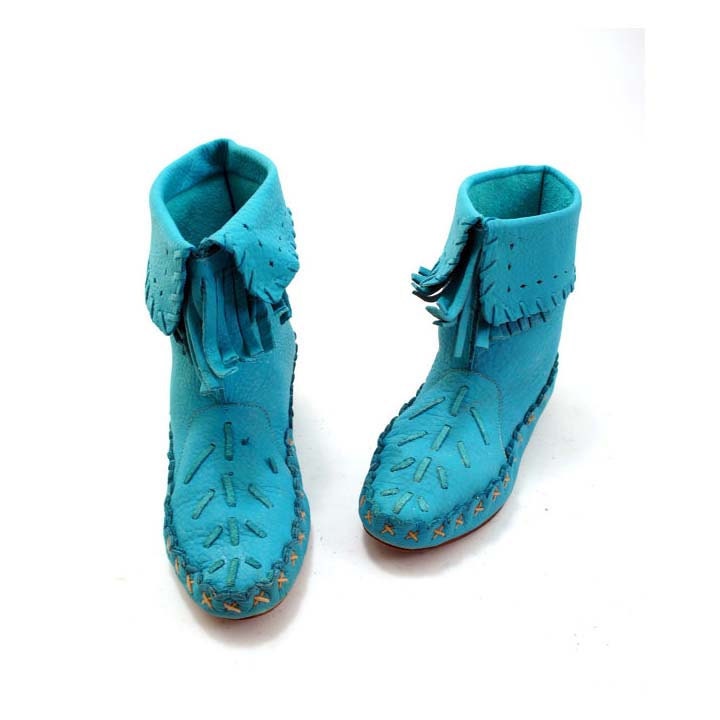 turquoise ankle booties