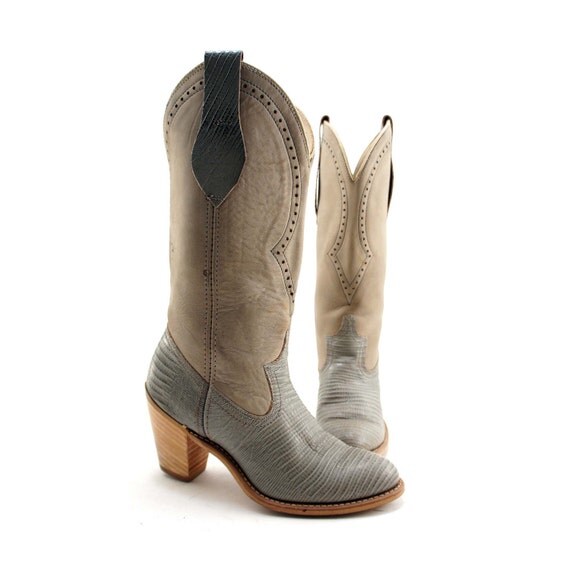 womens grey cowgirl boots