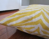 Yellow/Oatmeal Zebra Pet Bed Dog Duvet Cover-Large