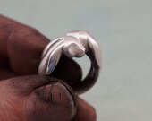sterling silver lopp earred bunny ring