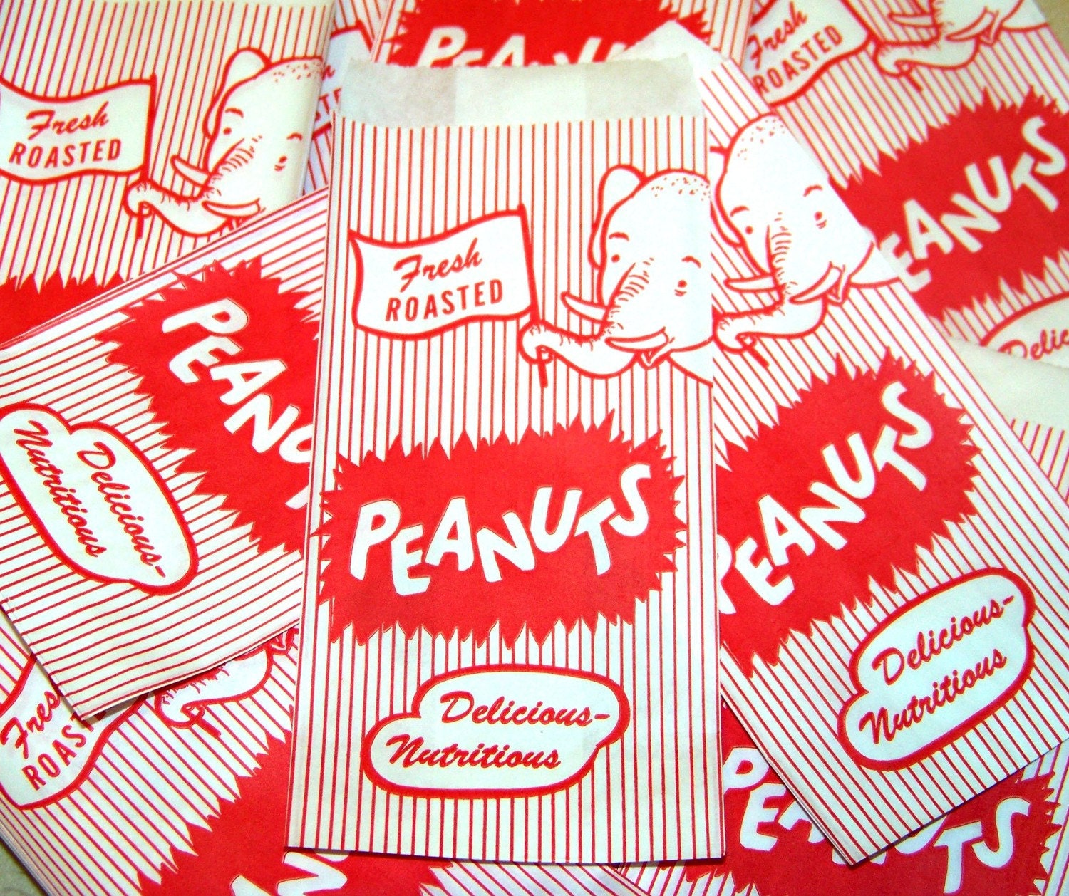 50 Elephant Peanut Bags