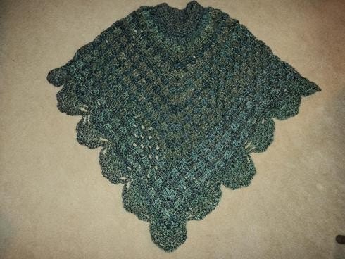 Poncho - Crocheted "Coming Home" Poncho , Fall, Winter, Spring, Comfort, Soft Luxury