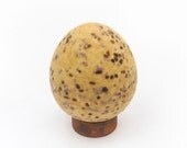 Glass Egg - Birds Eggs - Natural Tan Coffee Brown spots Nature Art Dragon Egg