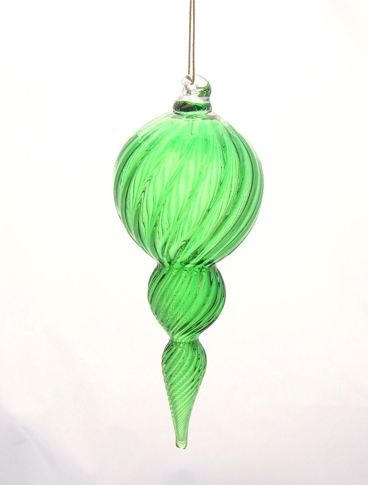christmas glass ornament transparent green glass by christmas glass ornament transparent green glass by