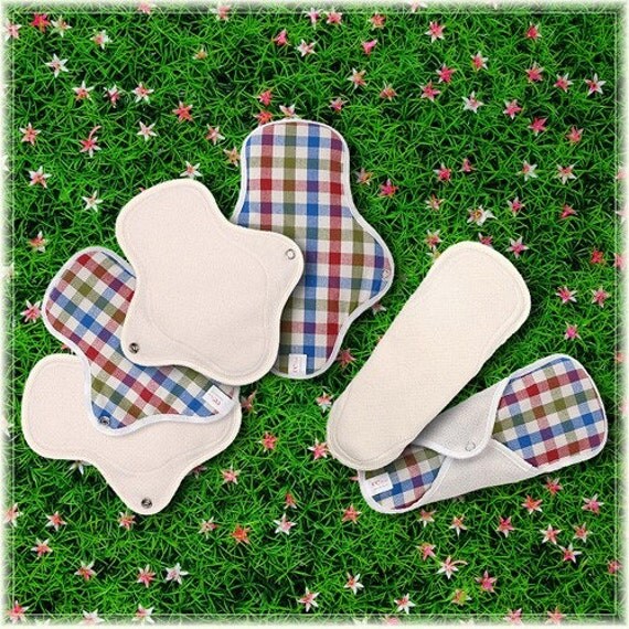 Pure Cotton Reusable Cloth feminine pads for period by Lohanstore